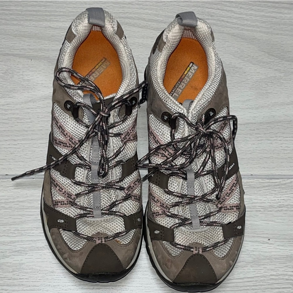 Merrell Hiking Shoes Vibram Trail Running Athletic Brown Sneakers Size 9